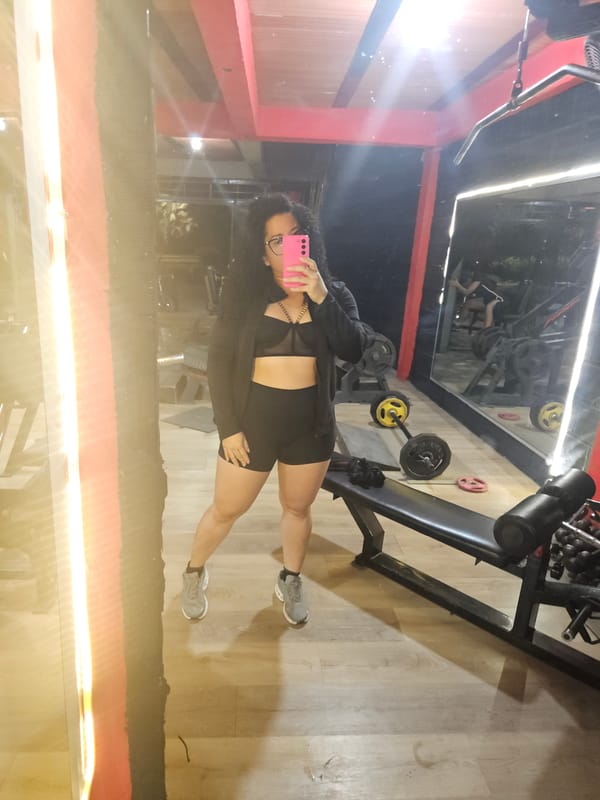Gym selfie captured at fitness facility in Cúcuta, Colombia