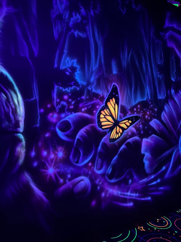 Blacklight miniature golf murals documented in London, Canada