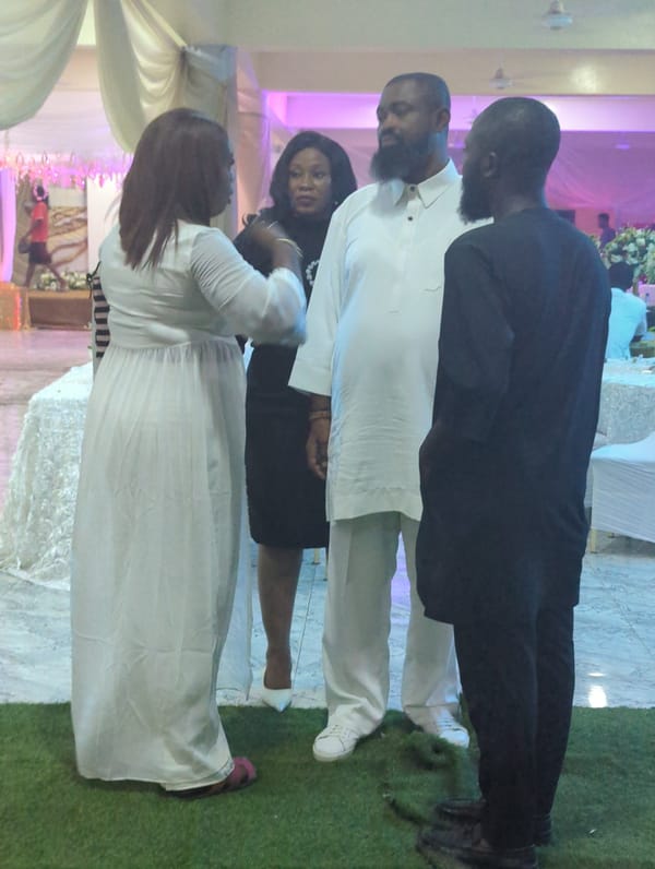 Wedding reception celebration held in Barden Yana, Nigeria