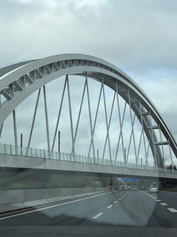 Passerelle Rouge bridge documented in Hesperange, Luxembourg