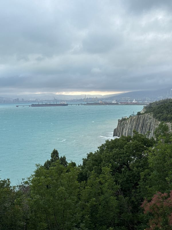 Tourist moments captured around Novorossiysk port and maritime monuments