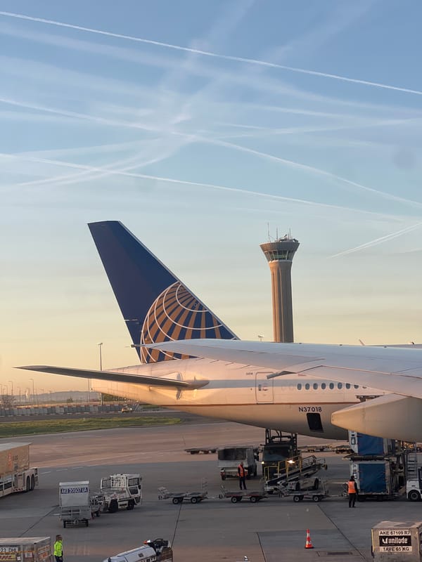 United Airlines aircraft spotted at Charles de Gaulle Airport