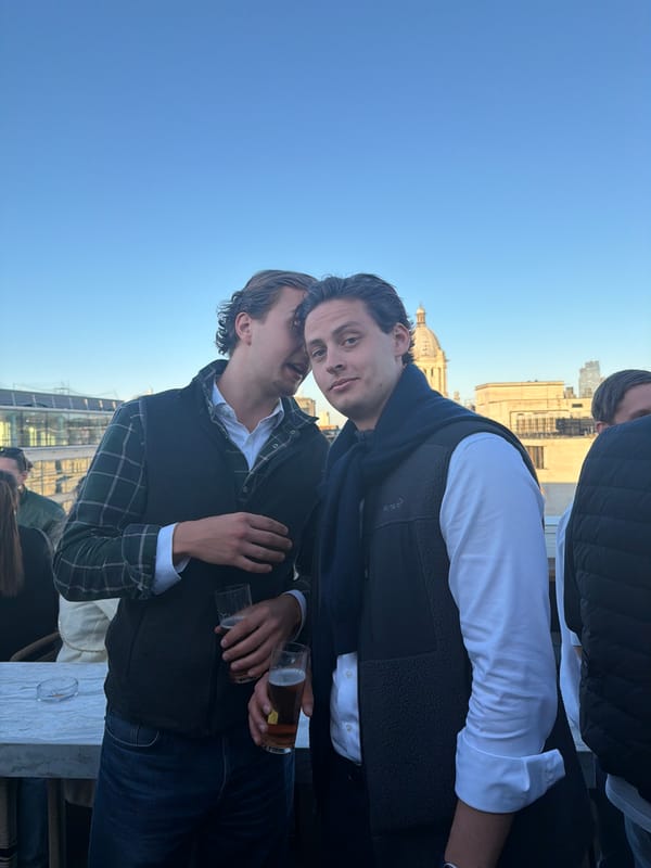 Social gathering observed on London rooftop terrace