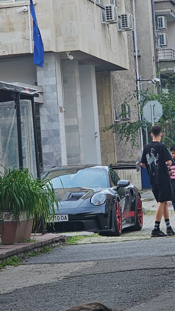 Sports car spotted on Stara Zagora street