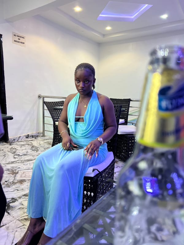 Woman photographed in indoor setting in Onitsha, Nigeria