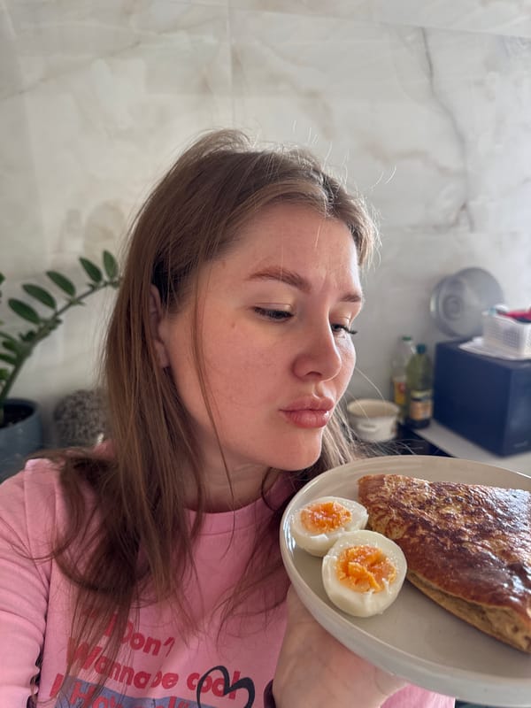 Family morning routine documented in Russian village home
