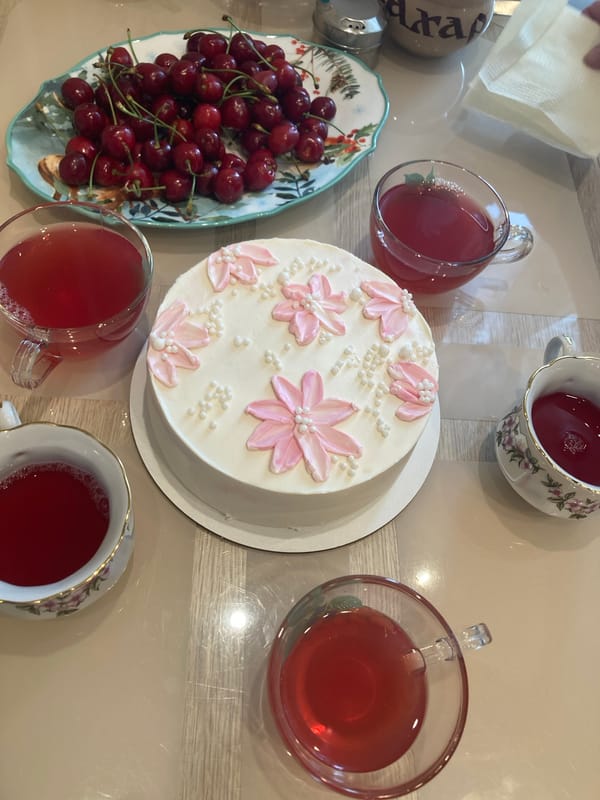 Casual afternoon gathering at home in Chaikovsky, Russia