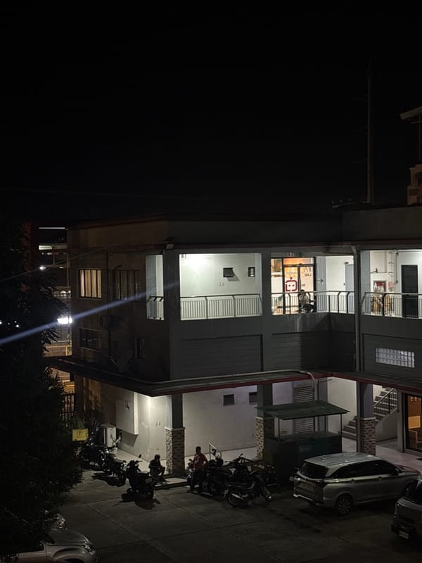 Dusk to night across Davao City streets and stops