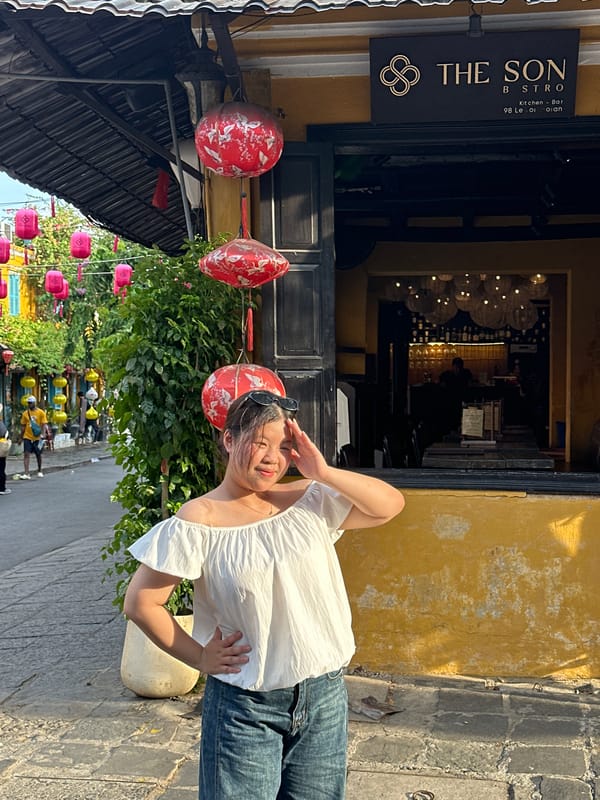 Busy morning in Hội An's lantern-lit Ancient Town streets