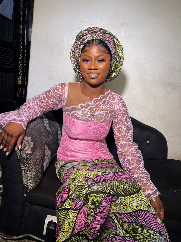 Traditional headwrap styling session documented in Akwanga, Nigeria