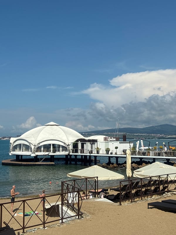 Summer day at Gelendzhik Black Sea resort town