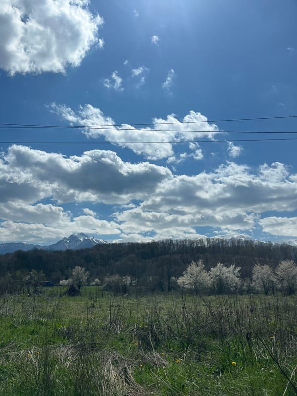 Spring sky photographed in Apriltsi, Bulgaria