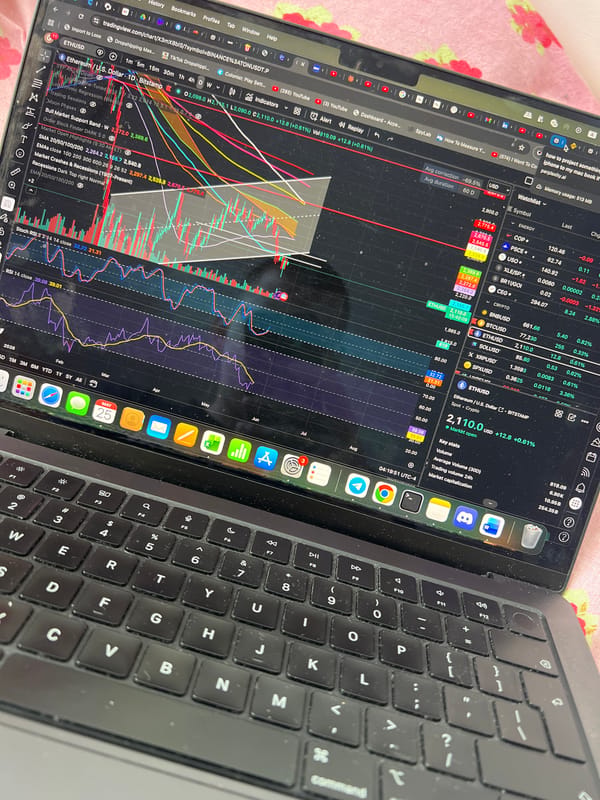 Ethereum Trading Activity Observed on Laptop in Gabrovo
