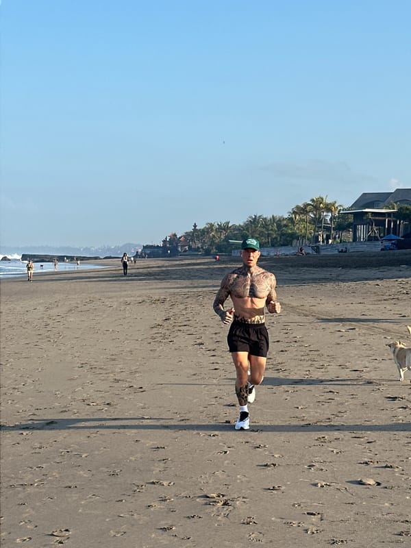 North Kuta beach and streets on a typical Bali afternoon