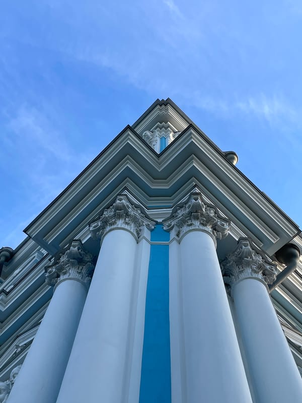 Tourist documents Russian landmarks, metro stations during afternoon walkabout
