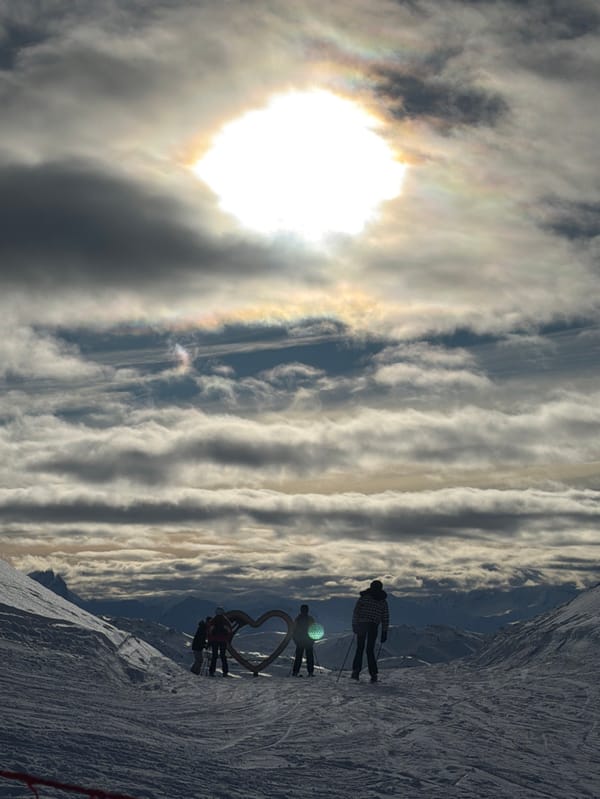 Winter mountain landscape captured in Saint-Martin-de-Belleville Alps