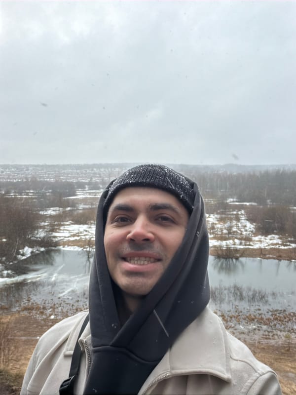 Winter outing documented in selfies and landscapes, Izhevsk Russia