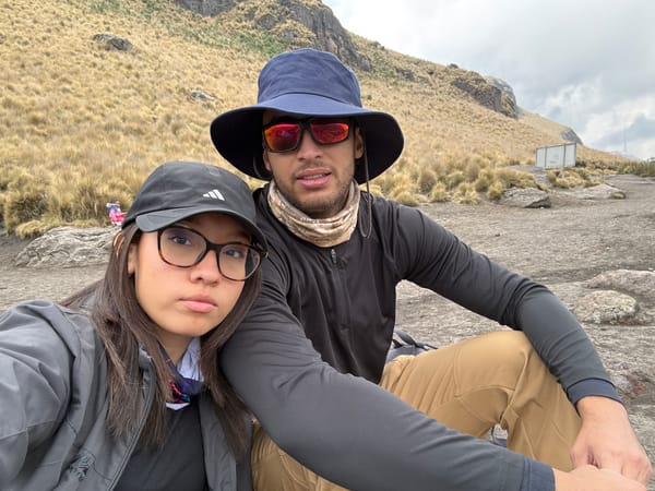Couple spotted in mountainous Mexico park under cloudy skies
