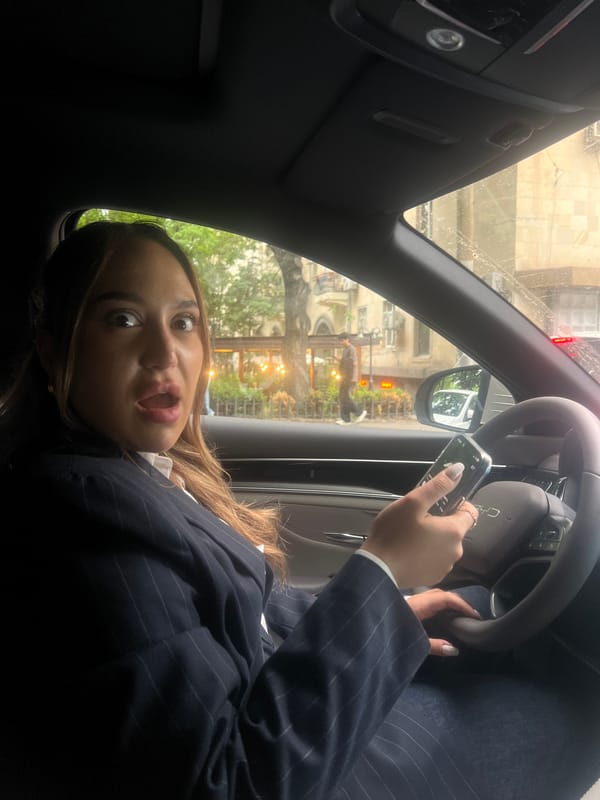 Everyday moments captured across Yerevan featuring women, cars, smartphones