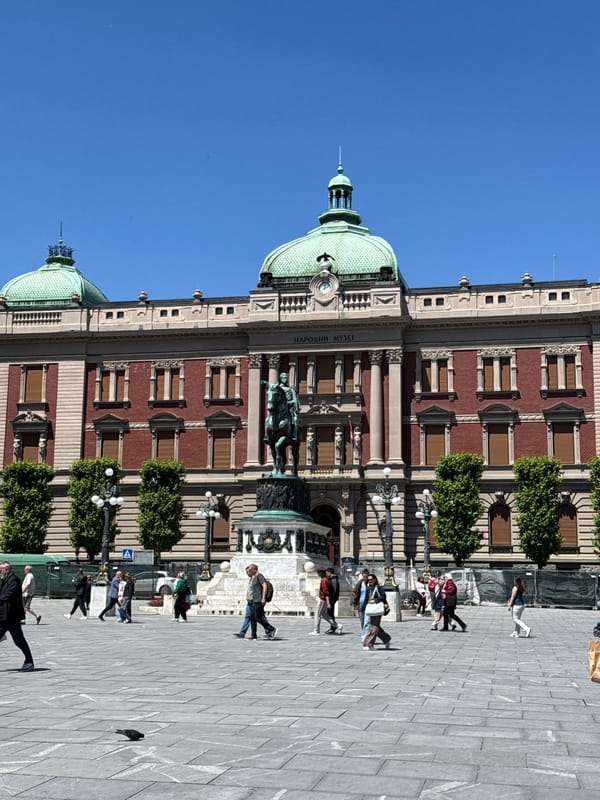 National Museum of Serbia facade documented in Belgrade