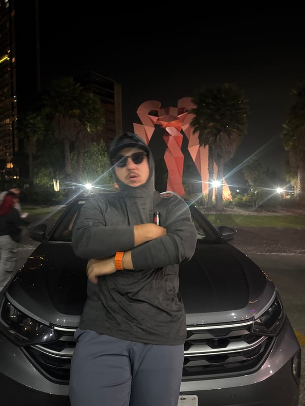 Man photographed next to car in Huixquilucan, Mexico