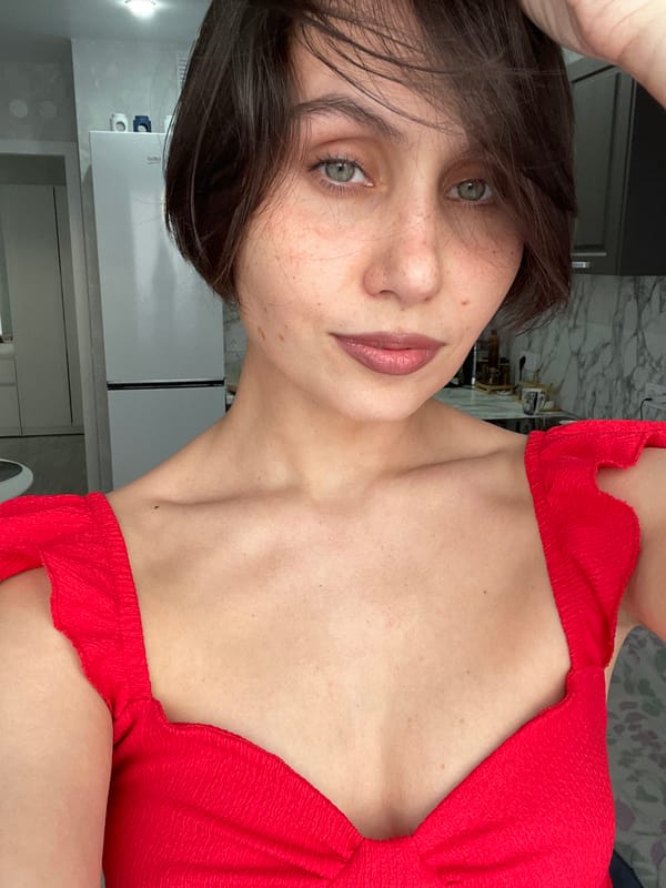 Woman documents selfie session in Izhevsk apartment, steps outside