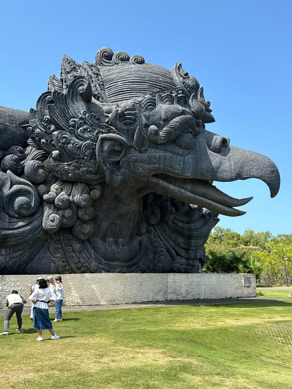 Tourist visits documented at Garuda Wisnu Kencana cultural park