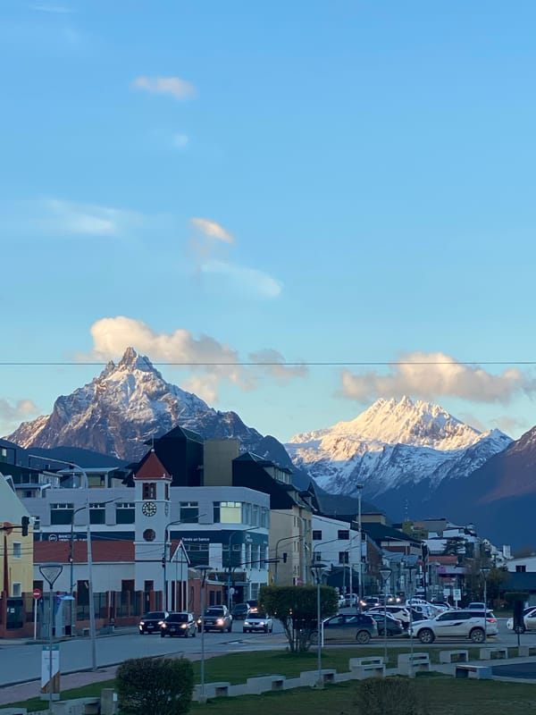 Everyday scenes from Ushuaia streets and indoor market