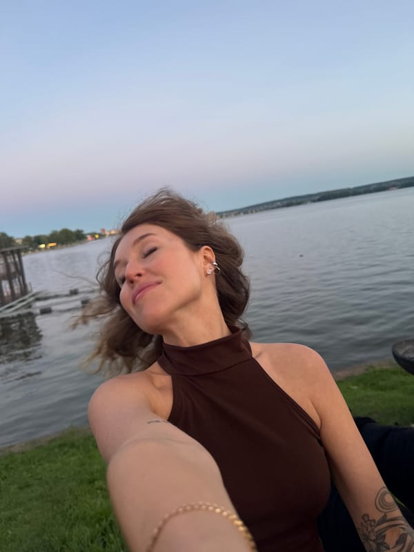 Outdoor selfie moment in Votkinsk, Russia