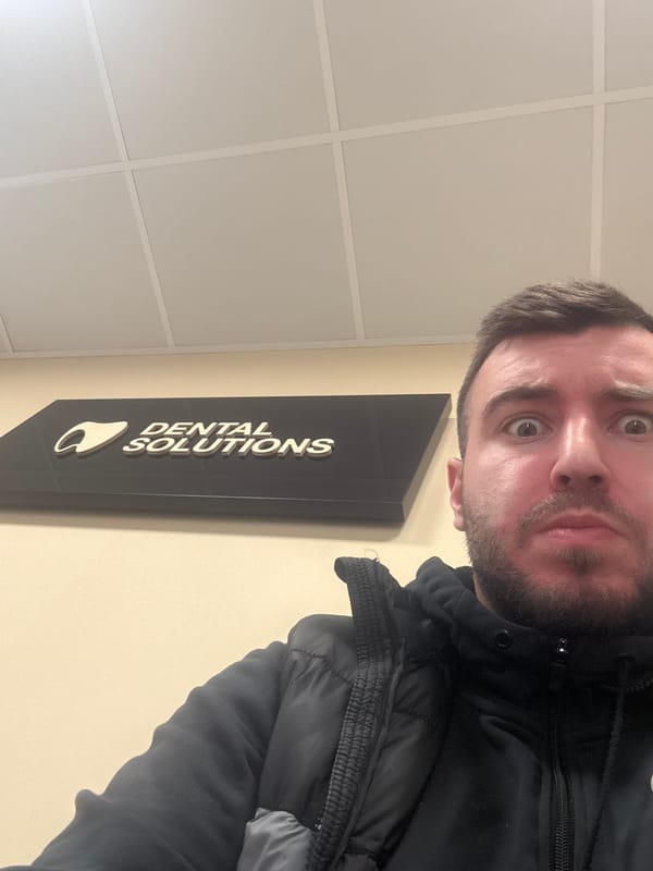 Man visits dental office in Sofia, documents appointment