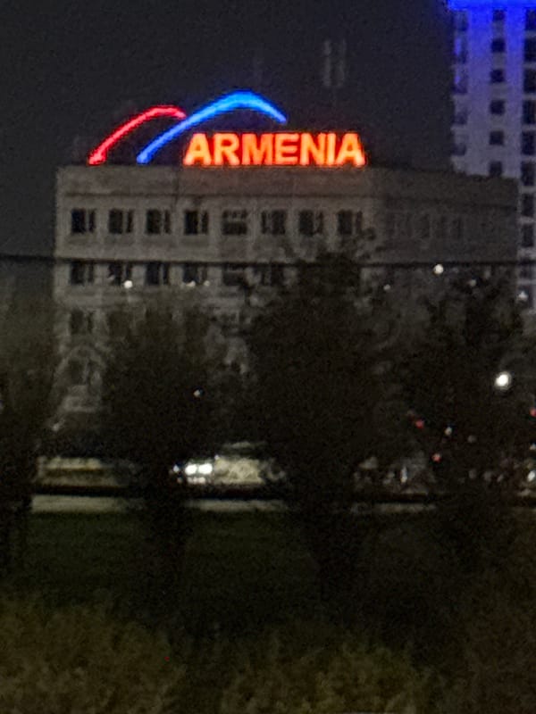 Spring evening street life documented across Yerevan neighborhoods