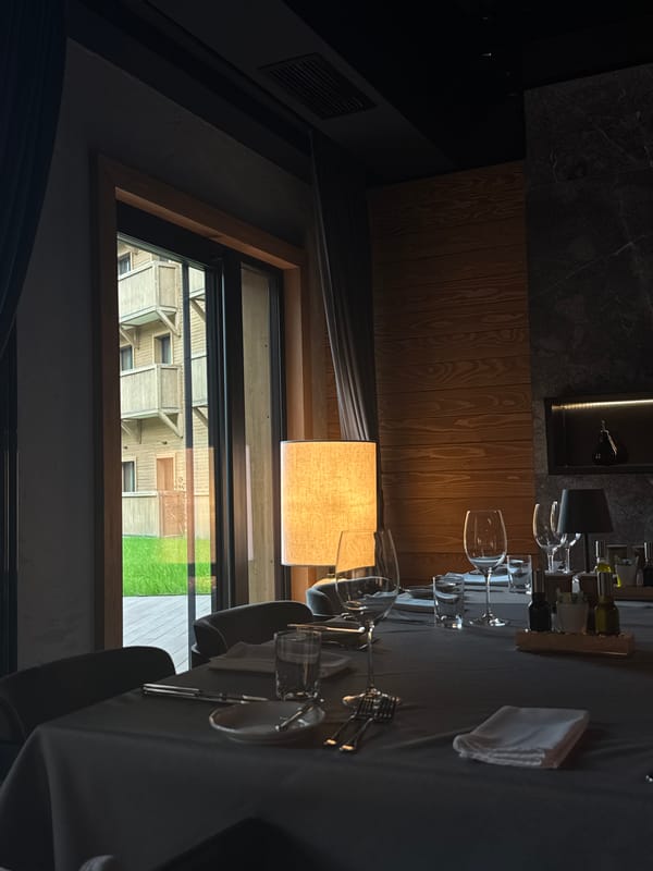 Restaurant dining area observed in Katun Bačko brdo, Montenegro