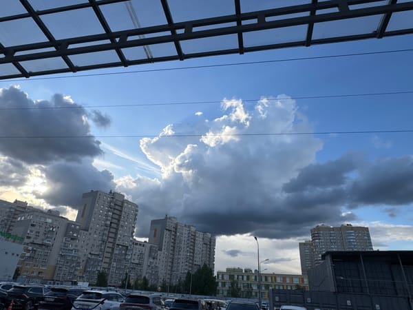 Afternoon scenes captured around Balashikha residential area and garage