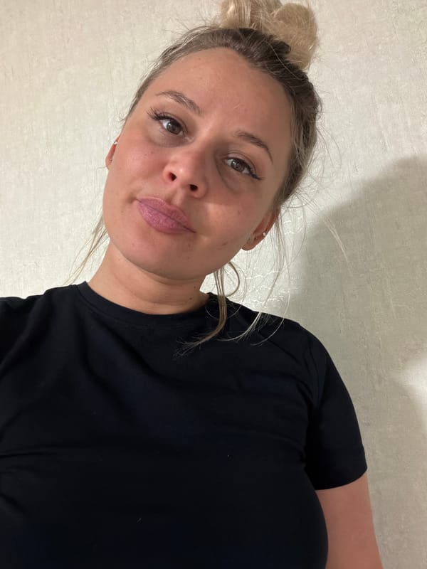 Woman takes selfies in Sarapul, Russia