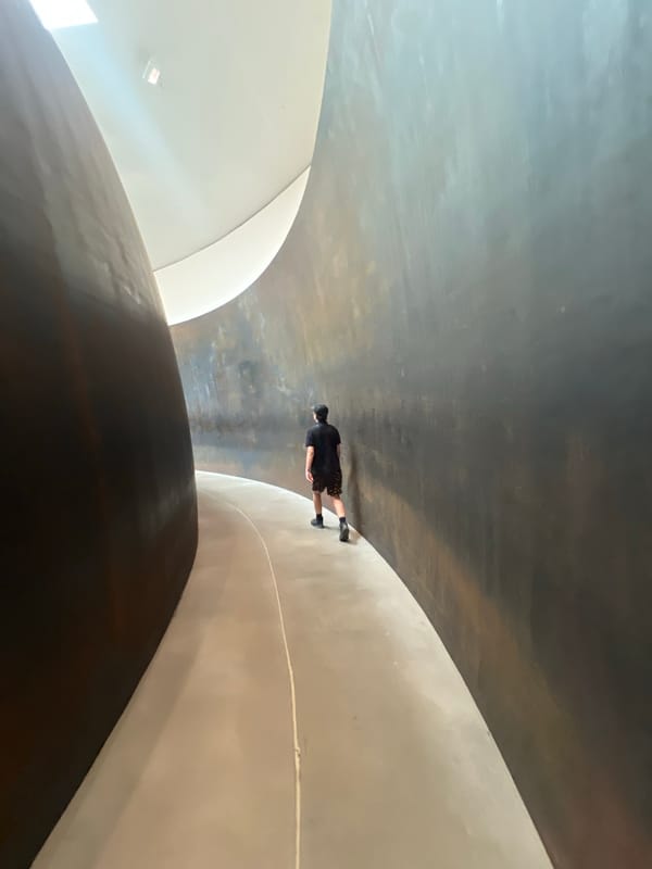 Inside Bilbao's iconic curved metal architectural spaces