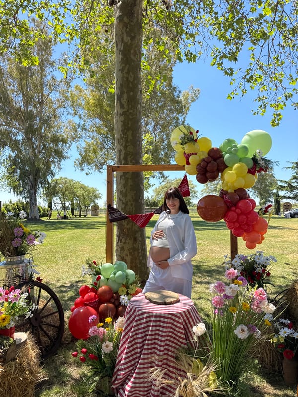 Rustic outdoor family celebration held in Aprilia, Italy