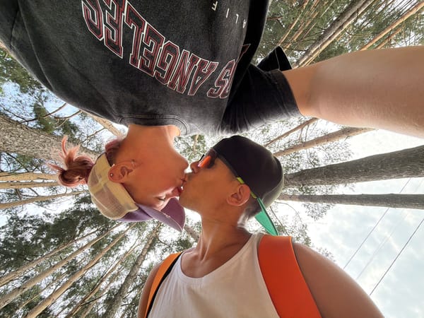 Summer hangout in the Chaikovsky forest, selfies and all