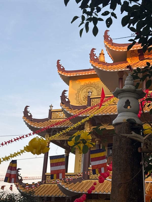 Buddhist temple visit in Da Lat with cycling