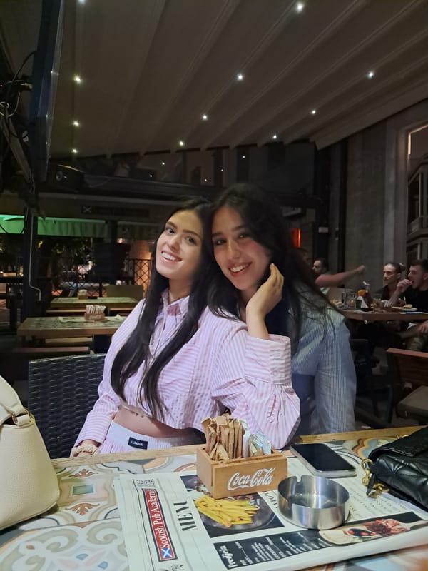 Friends gather for evening meal at Cetinje restaurant