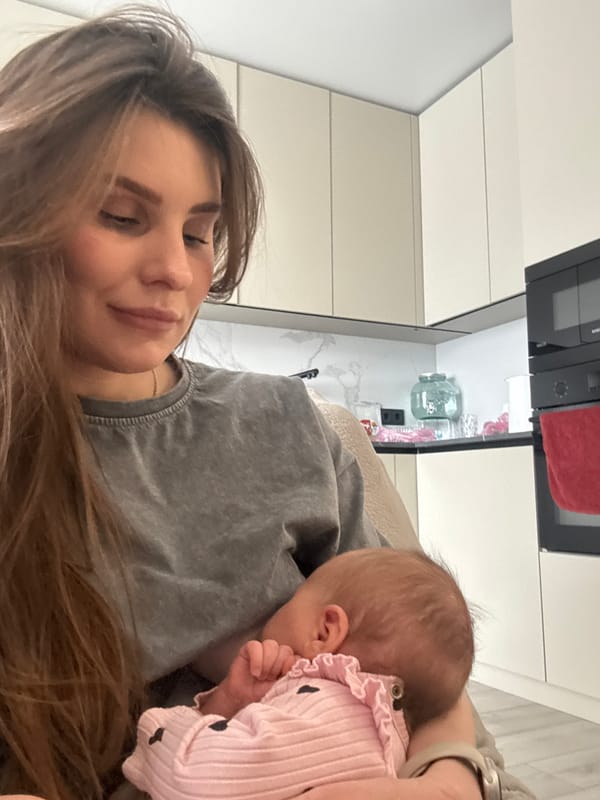 Family moments with baby, dog documented in Ukrainian suburb