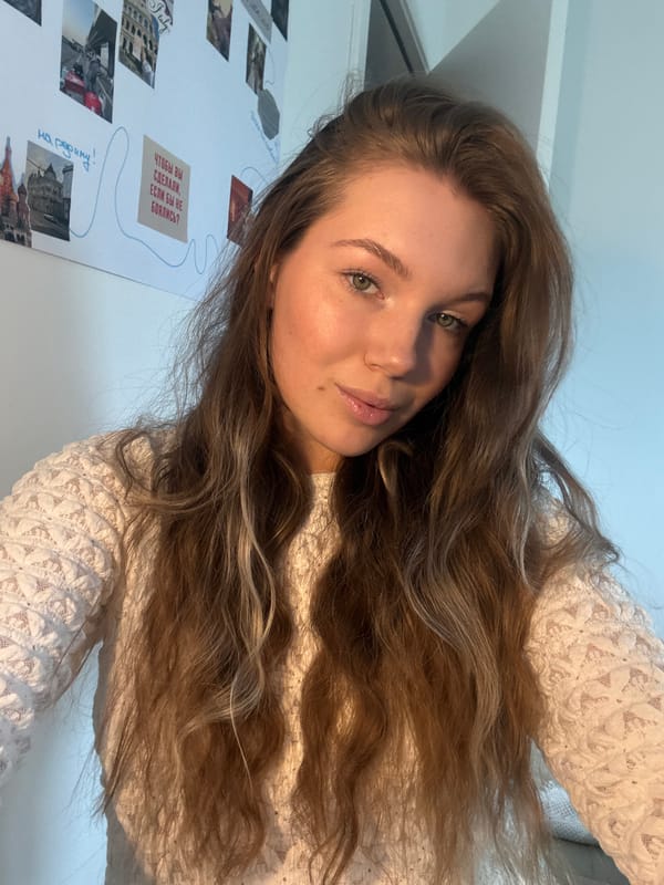 Woman creates social media content in Belgrade suburb