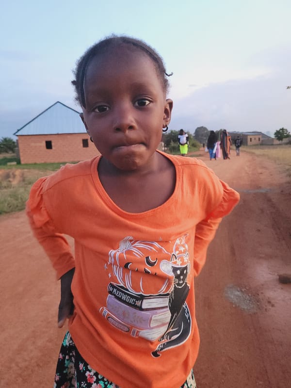 Children and families gather outdoors in Nigerian cities