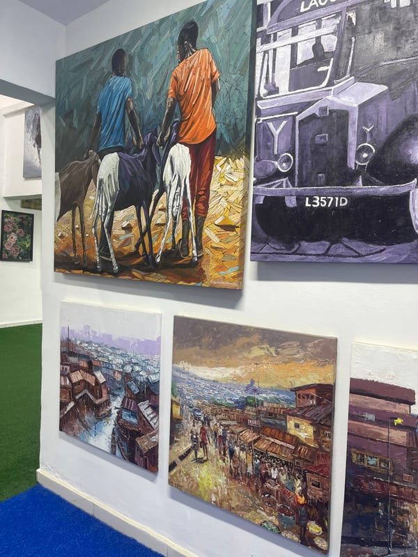 Art exhibition documented in Abuja gallery space