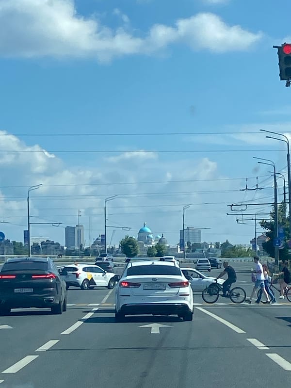 Kazan city streets and buildings, June 2026
