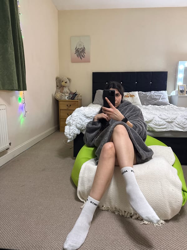 Evening dinner and bedroom relaxation documented in Great Yarmouth