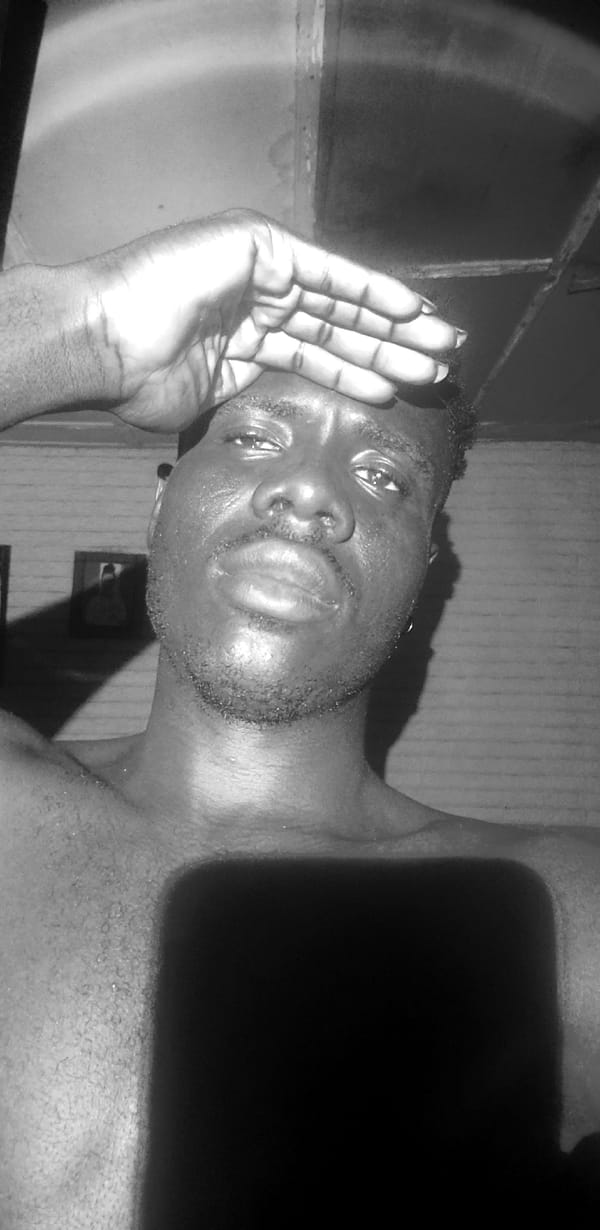 Close-up self-portrait series shot indoors in Narayi, Nigeria