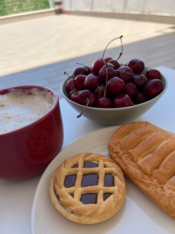 Morning coffee routine and domestic moments documented in Bitonto