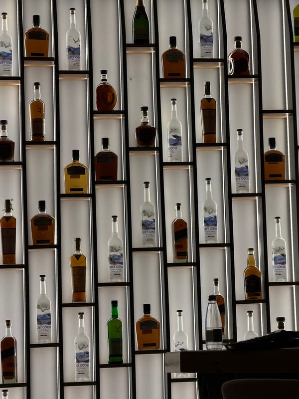 Decorative displays and premium liquor showcase spotted in Pazardzhik