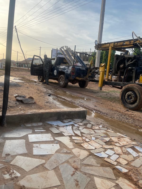 Construction activity and daily life documented in Nigeria