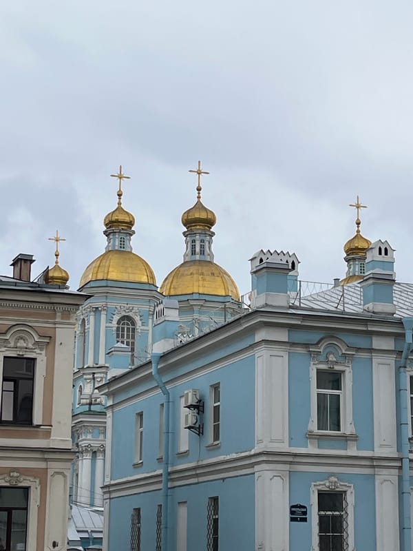 Saint Nicholas Naval Cathedral photographed in Saint Petersburg